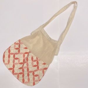 Erin Condren Mid Century Circles Mesh Tote Bag Reusable Shopping Bag NWOT
